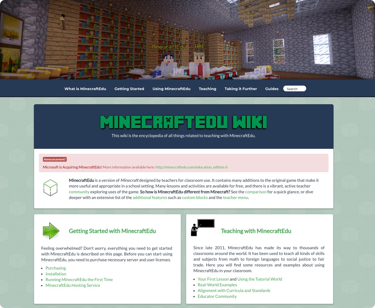 MinecraftEdu Wiki Cover Image