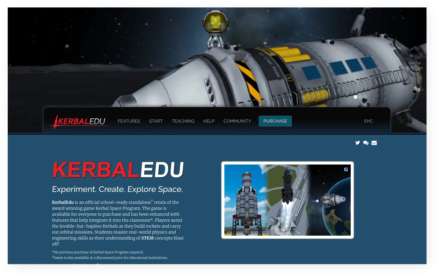 KerbalEdu Website & Mission Library screenshot 1 of 5